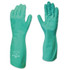 SHOWA® ChemRest Chemical-Resistant Coated Gloves, 730, 7/Small, Bisque Finish, Flocked Liner, Green
