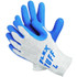 MCR Safety 9680L Flex Tuff® Latex Dipped Gloves, Large, Blue/White