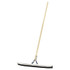 Magnolia Brush Non-Sparking Floor and Driveway Squeegee, Curved, 24 in, Black Rubber, Includes Steel Bracketed Handle