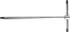 Beta 009510535 Hex Key: 3.5 mm Hex, Sliding T-Handle Arm