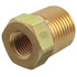 Western Enterprises Pipe Thread Bushing, 3000 psi, Brass, 1/4 in NPT Female, 1/2 in NPT Male, All Gas Types