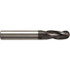 Seco 02928286 Ball End Mill: 0.0591" Dia, 0.1181" LOC, 3 Flute, Solid Carbide