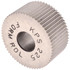 MSC KPS-225 Standard Knurl Wheel: 3/4" Dia, 90 ° Tooth Angle, 25 TPI, Straight, High Speed Steel