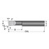 Scientific Cutting Tools B360900RA Corner Radius Boring Bar: 0.36" Min Bore, 0.9" Max Depth, Right Hand Cut, Submicron Solid Carbide