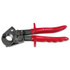 Klein Tools Ratcheting Cable Cutter, 10.25 in OAL, Shear Cut, 1-1/8 in Cable, 600 MCM Copper, 750 MCM Aluminum