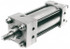 Norgren SC04A-B02-EAA90 Double Acting Rodless Air Cylinder: 1-1/2" Bore, 4" Stroke, 150 psi Max, 3/8 NPTF Port