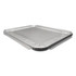 Durable Packaging DPK8200100XX Food Container Lids; For Use With: Half Size Pan; Steam Table Pans ; Shape: Rectangular ; Diameter/Width (Decimal Inch): 13.0000 ; Length (Decimal Inch): 10.5625 ; Material Family: Aluminum ; Color: Silver