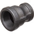 USA Industrials ZUSA-PF-15565 Black Pipe Fittings; Fitting Type: Reducers ; Fitting Size: 3/8" x 1/4" ; End Connections: NPT ; Material: Malleable Iron ; Classification: 150 ; Fitting Shape: Straight