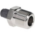 Parker 2-8 FBZ-SS Compression Tube Connector: 1/2" Thread, Compression x MNPT