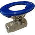 Midwest Control SSO-100V Standard Manual Ball Valve: 1" Pipe, Full Port, Stainless Steel