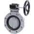 Hayward Flow Control BYV22030A0VG000 Manual Butterfly Valve: 3" Pipe, Gear Handle