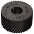 MSC KNR-480 Standard Knurl Wheel: 3/4" Dia, 70 ° Tooth Angle, 80 TPI, Diagonal, High Speed Steel