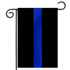 Thin Blue Line GARDEN-BLACK-BLUE Thin Blue Line Garden Flag, 12.5 x 18 Inches