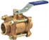 NIBCO NJ9100B Standard Manual Ball Valve: 1-1/4" Pipe, Standard Port