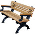 Vestil BEN-PCBA-48-BKC 4' Long x 26-3/4" Wide, Recycled Plastic Bench Seat