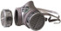 Moldex 8003 Half Facepiece Respirator: Silicone, Bayonet, Large