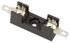 Cooper Bussmann S-8102-1-R Fuse Blocks; Number of Poles: 1 ; Voltage: 300 VAC/VDC ; Wire Termination Type: Quick Connect ; Compatible Fuse Class: 3AG ; Compatible Fuse Diameter (Inch): 1/4 ; Block Width (mm): 12.70