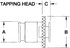 Parlec 30-131 Tapping Adapter: 1-3/8" Tap, #3 Adapter