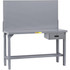 Little Giant. WST1-3672AHPBDR Stationary Work Benches, Tables; Bench Style: Heavy-Duty Use Workbench ; Edge Type: Square ; Leg Style: Adjustable Height ; Depth (Inch): 36 ; Color: Gray ; Maximum Height (Inch): 65