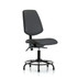 Blue Ridge Ergonomics MSC45855 Task Chair: Vinyl, Charcoal