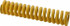 Associated Spring Raymond 206-624 Die Spring: 32 mm Hole Dia, 16 mm Rod Dia, 152 mm Free Length, Yellow