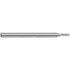 Harvey Tool 986231 Corner Radius End Mill: 1.4 mm Dia, 2.1 mm LOC, 0.08 mm Radius, 3 Flutes, Solid Carbide