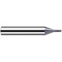 Fraisa X6632165 Corner Radius End Mill: 2.5 mm Dia, 2.50 mm LOC, 25 deg Helix, TiAlN & AlCrN Coated, Corner Radius End, Centercutting Series MicroX