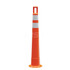 Plasticade 510-O-HIP-4W4W2 Traffic Barrels, Delineators & Posts; Reflective: Yes ; Base Needed: Yes ; Compliance: MASH Compliant; MUTCD Standards ; Collar Two Width (Inch): 4 ; Collar One Width (Inch): 4