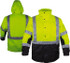 Reflective Apparel Factory 431STLB4X Size 4X-Large, ANSI 107-2010 Class 3, Black & High-Visibility Lime, Polyester