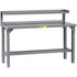 Little Giant. WST1-3060-AH-RS Stationary Work Benches, Tables; Bench Style: Heavy-Duty Work Bench with Riser ; Edge Type: Square ; Leg Style: 4-Leg; Adjustable ; Depth (Inch): 30in ; Color: Gray ; Maximum Height (Inch): 41in