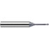 Fraisa X6568020 Ball End Mill: 0.20 mm Dia, 0.20 mm LOC, 2 Flute, Solid Carbide