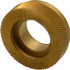 Dorian Tool 73310128064 Standard Knurl Wheel: 1" Dia, 90 ° Tooth Angle, 30 TPI, Diagonal, Cobalt