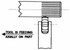 MSC KNLV064 Convex Knurl Wheel: 3/4" Dia, 80 ° Tooth Angle, Diagonal, Cobalt