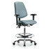 Blue Ridge Ergonomics MSC46973 Task Chair: Vinyl, Storm