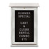 United Visual Products UVDSSM1829LB-WH Enclosed Letter Board: 18" Wide, 29" High, Laminate, Black