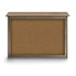 United Visual Products UVDSB5240-WEAWO Enclosed Bulletin Board: 52" Wide, 40" High, Cork, Tan