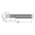Scientific Cutting Tools B3201800A Boring Bar: 0.32" Min Bore, 1.8" Max Depth, Right Hand Cut, Submicron Solid Carbide