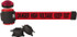 Banner Stakes MH5010L Pedestrian Barrier: Polyester, Red, Wall Mount