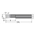 Scientific Cutting Tools B3603000 Boring Bar: 0.36" Min Bore, 3" Max Depth, Right Hand Cut, Submicron Solid Carbide