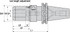 Kennametal 2079565 Hydraulic Tool Chuck: CAT50, Taper Shank, 18 mm Hole