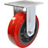 Madico F22006 Rigid Top Plate Caster: Polyurethane, 6" Wheel Dia, 2" Wheel Width, 661 lb Capacity, 7-3/8" OAH