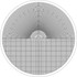 Suburban Tool OC-1-20X 13-3/4 Inch Diameter, Combination Grid and Radius, Mylar Optical Comparator Chart and Reticle