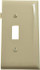 Pass & Seymour PJSE1I 1 Gang, 4.9062 Inch Long x 2.4687 Inch Wide, Sectional Switch Plate