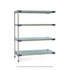 Metro MF-183074G-A-4 Plastic Shelving; Shelving Type: Add-on ; Shelf Style: Ventilated ; Shelf Type: Adjustable ; Shelf Capacity: 2000lb ; Overall Height: 74.1875in ; Overall Width: 30