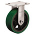 Albion 16PD06201R Rigid Top Plate Caster: Polyurethane, 6" Wheel Dia, 2" Wheel Width, 900 lb Capacity, 7-1/4" OAH