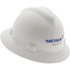 MSA 475369/BL71708 Hard Hat: Impact Resistant, Full Brim, Type 1, Class E, 4-Point Suspension