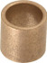 Boston Gear 34722 Sleeve Bearing: 1/2" ID, 5/8" OD, 5/8" OAL, Oil Impregnated Bronze