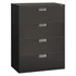 Hon HON694LS Horizontal File Cabinet: 4 Drawers, Steel, Charcoal