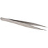 Value Collection 10400C-SS Precision Tweezer: 0C-SS, Stainless Steel, Short & Flat Tip, 3-1/2" OAL