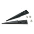 Lindstrom Tool 2A-ACF Tweezer Tips; Material: Carbon Fiber ; Shape: Straight ; Length (Decimal Inch - 4 Decimals): 1.5800 ; For Use With: SMD,  high temp devices ; Series: Carbon fiber tweezers ; Includes: Replacement Tips and 3 Screws